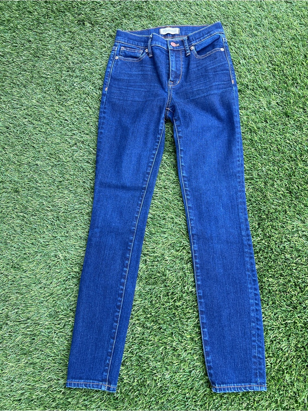 Madewell Dark Blue High-Riser Skinny Jeans size 25